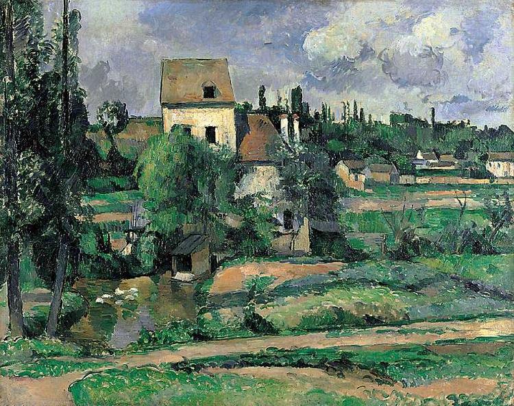 Paul Cezanne Le moulin sur la Couleuvre a Pontoise Sweden oil painting art